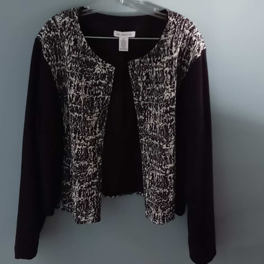 Liz Claiborne Black and White Blazer
